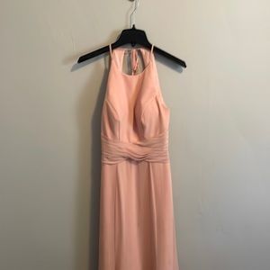 WToo bridesmaid long dress light pink
